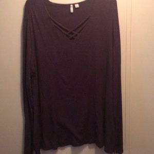 Long sleeve purple xL woman shirt